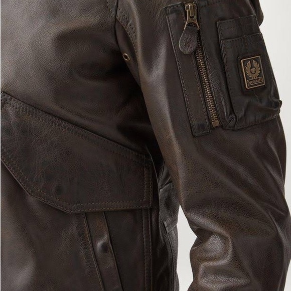 !SOLD! Belstaff Fur Collar Aviator Leather Jacket - Picture 5 of 15